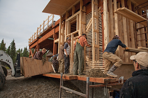 Building community with recycled synthetic lumber: A new Alaskan